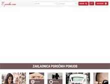 Tablet Screenshot of e-poroka.com